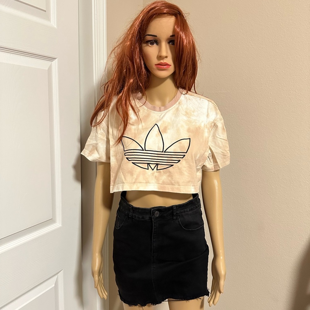 Adidas Women's Beige Crop Top